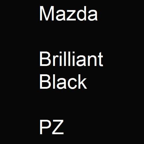 Mazda, Brilliant Black, PZ.